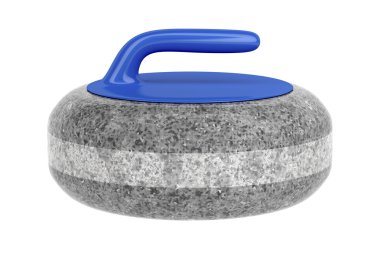 Curling taşı yan görünüm