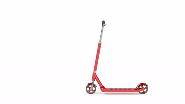 Patada scooter drive — Vídeos de Stock