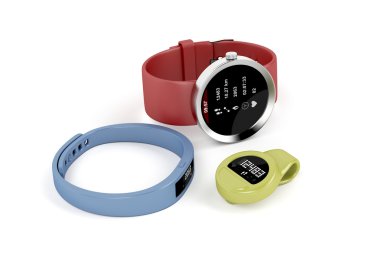 Smartwatch and activity trackers clipart