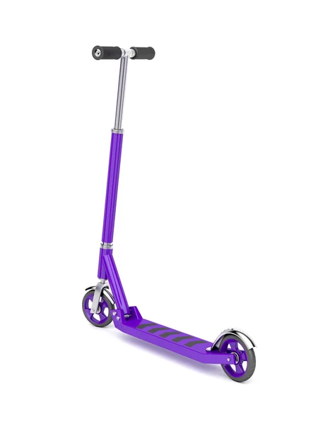 Purple push scooter — Stock Photo, Image