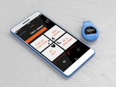 Etkinlik izleyicisi ve smartphone 