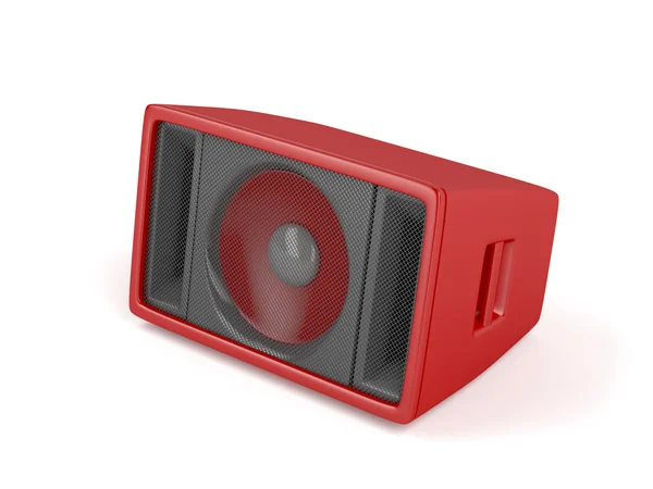 Red stage speaker — Stock Photo, Image