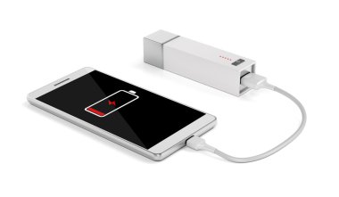Smartphone ile harici pilin şarj edilmesi