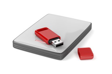 USB stick ve harici sabit disk
