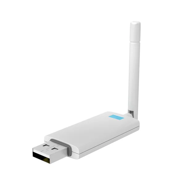 Draadloze USB-netwerkadapter — Stockfoto