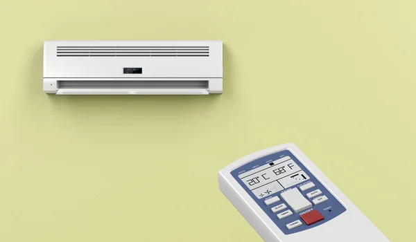 Remote controlled airconditioner — Stockfoto