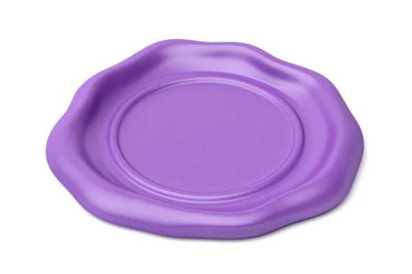 Purple Wax Afdichting Witte Achtergrond — Stockfoto