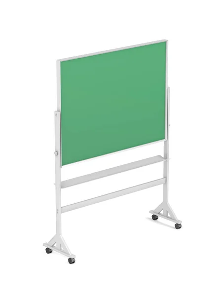 白い背景のモバイル緑の黒板 — ストック写真