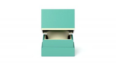 Beyaz arka planda lüks izleme kutusu