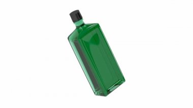 Yeşil alkol şişe