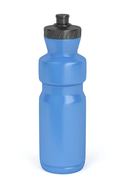 Blauwe plastic fles — Stockfoto