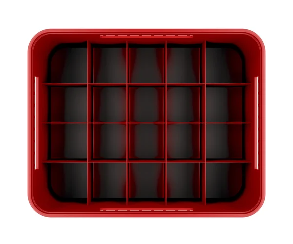 Red beer crate — Stock Photo, Image