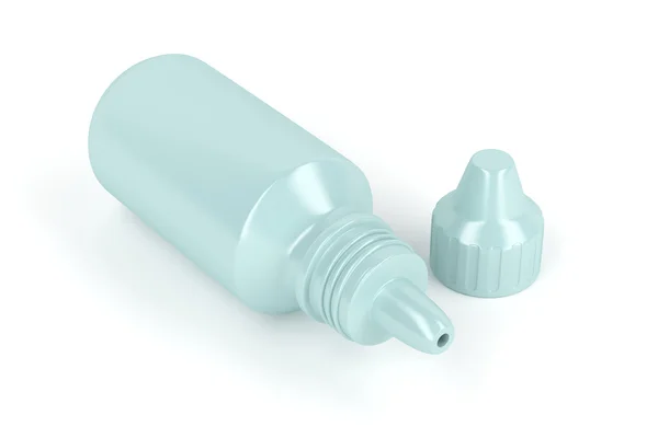 塑料瓶的滴眼液 — 图库照片
