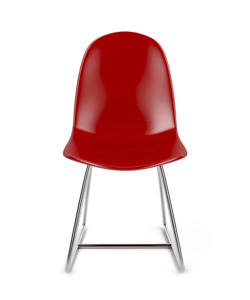 Cadeira transparente vermelha — Fotografia de Stock