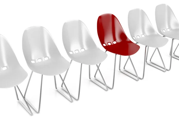 Czerwone krzesło — Zdjęcie stockowe