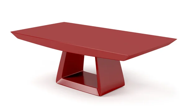 Czerwony elegancki stolik kawowy — Zdjęcie stockowe