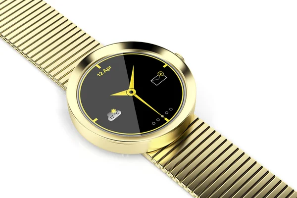 Goldene Smart Watch — Stockfoto