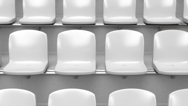 Siège rouge unique au stade 