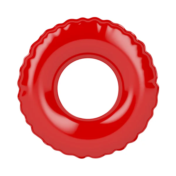 Röd simma ring — Stockfoto