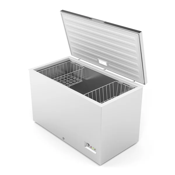 Silver freezer — Stock Photo, Image