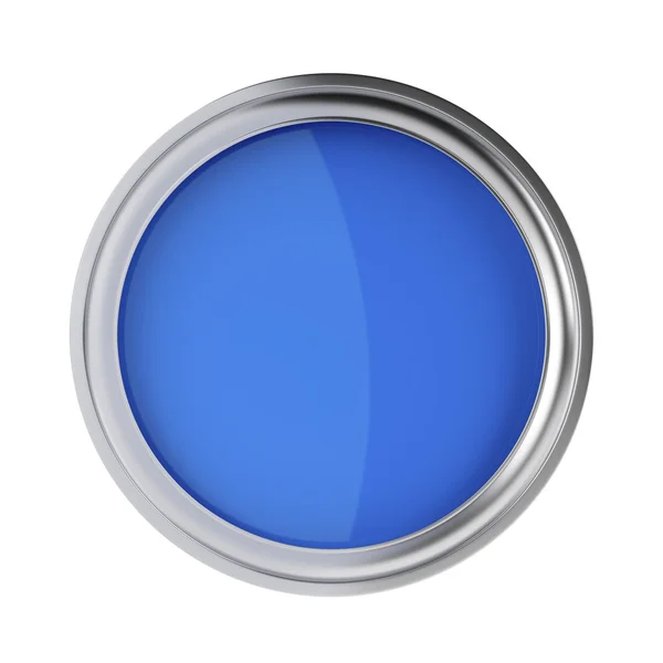 Blue paint top view — Stockfoto