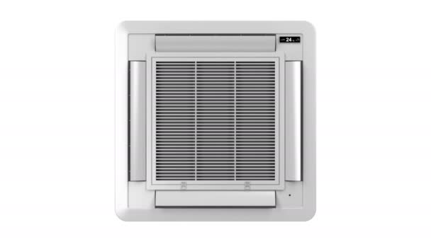 Ceiling mounted air conditioner — Stock Video