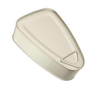 Şeffaf arka planda jambonlu, balıklı ya da diğer yiyeceklerden oluşan teneke kutu.