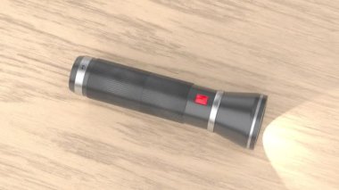 Tahta masadaki LED el feneri