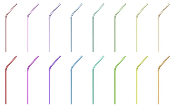 Красочные соломинки — стоковое фото