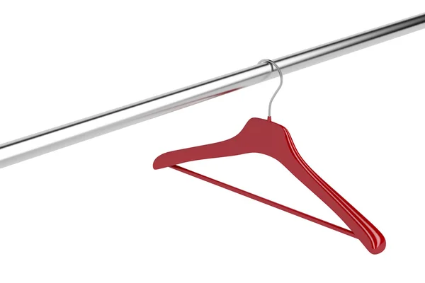 Red clothes hanger — Stock Photo, Image