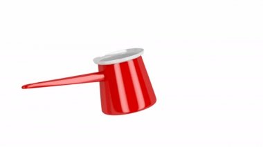 Beyaz kahve pot spin