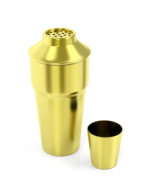 Gouden cocktail shaker — Stockfoto