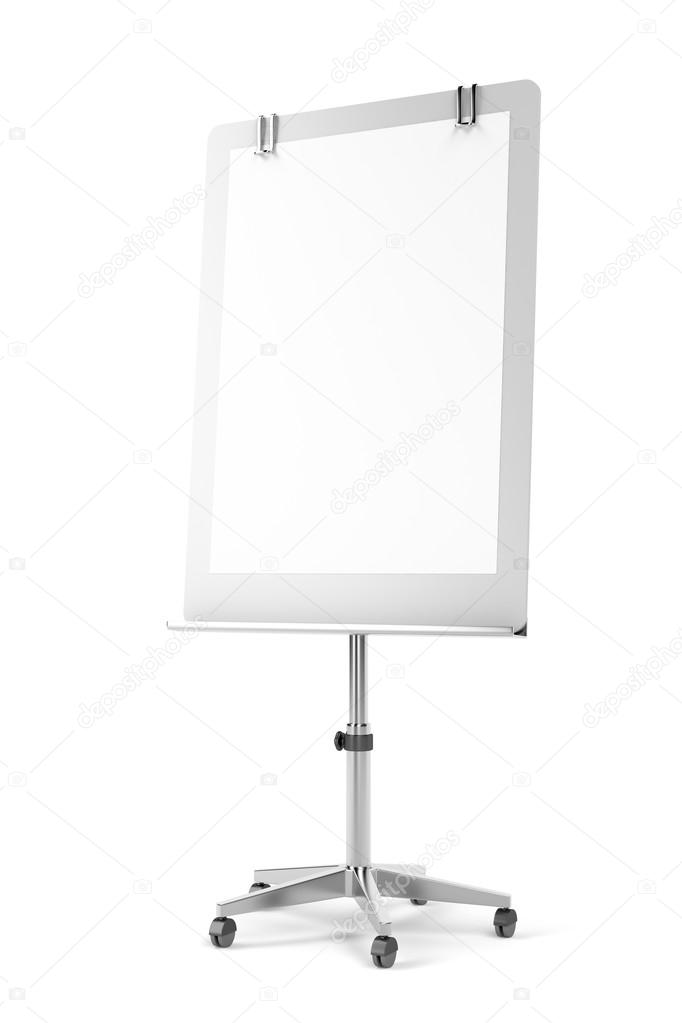 Flip chart on white