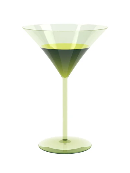 Copo de cocktail verde — Fotografia de Stock