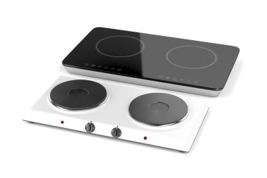 Çift sıcak sac ve indüksiyon cooktop
