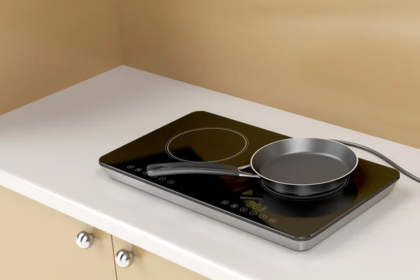 Çift indüksiyon cooktop ve kızartma tavası