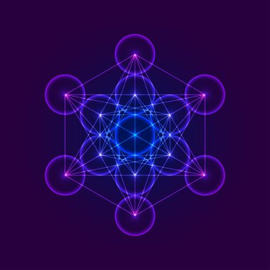 Geometrik şekil Metatrons küp