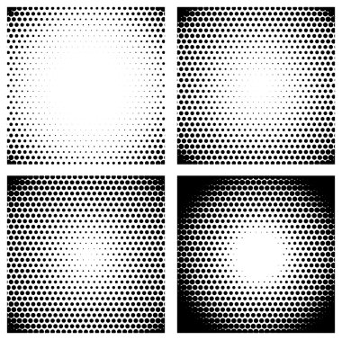 Soyut yarı ton daire