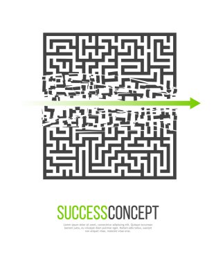 Yeşil ok labirent çöküyor