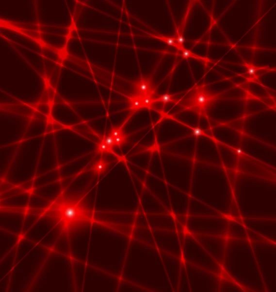 Rayons laser rouges — Image vectorielle