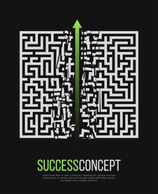 Yeşil ok labirent çöküyor