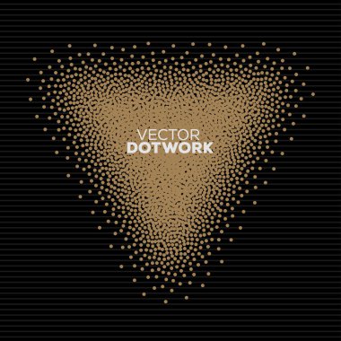 Handdrawn Dotwork üçgen