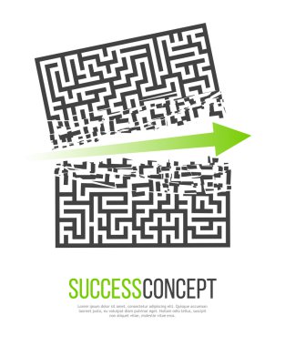 Yeşil ok labirent çöküyor