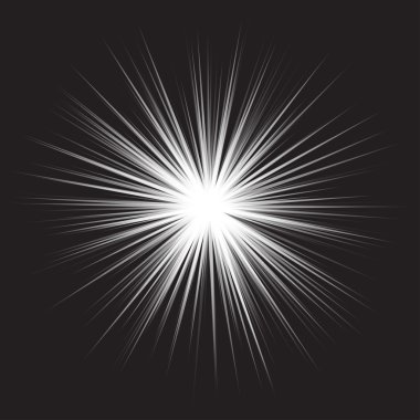 Soyut beyaz yıldız patlaması