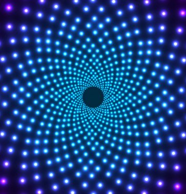 Soyut ışık tüneli