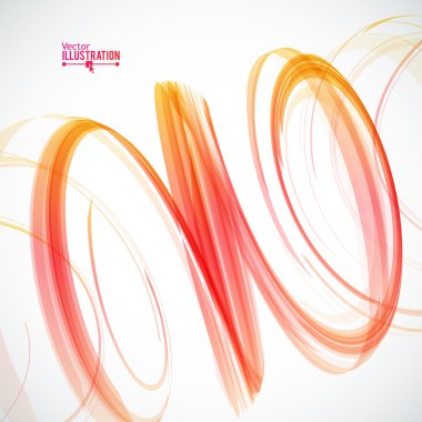 Beyaz arka plan üzerinde soyut sarmal