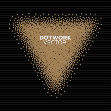 Handdrawn Dotwork üçgen