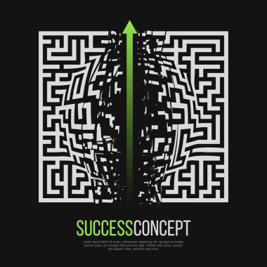 Yeşil ok labirent çöküyor