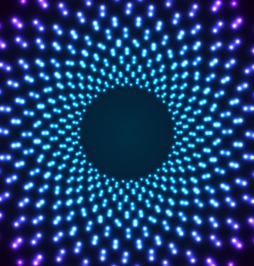 Soyut ışık tüneli