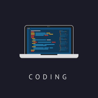 düz stil dizüstü bilgisayar simgesi